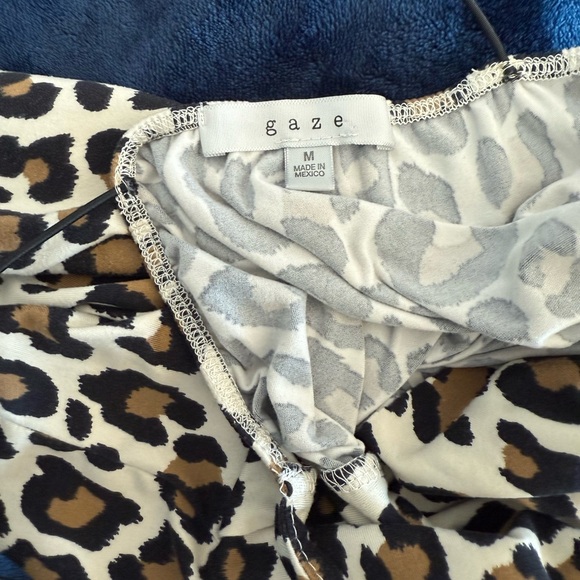 Gaze Leopard Print Body Suit Size M - Picture 3 of 4